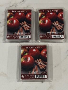 Fusion SPICED APPLE 2.5oz Wax Melts 3 Pack Bundle NEW